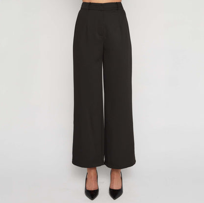 Wide Leg Pants - Black