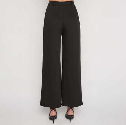 Wide Leg Pants - Black