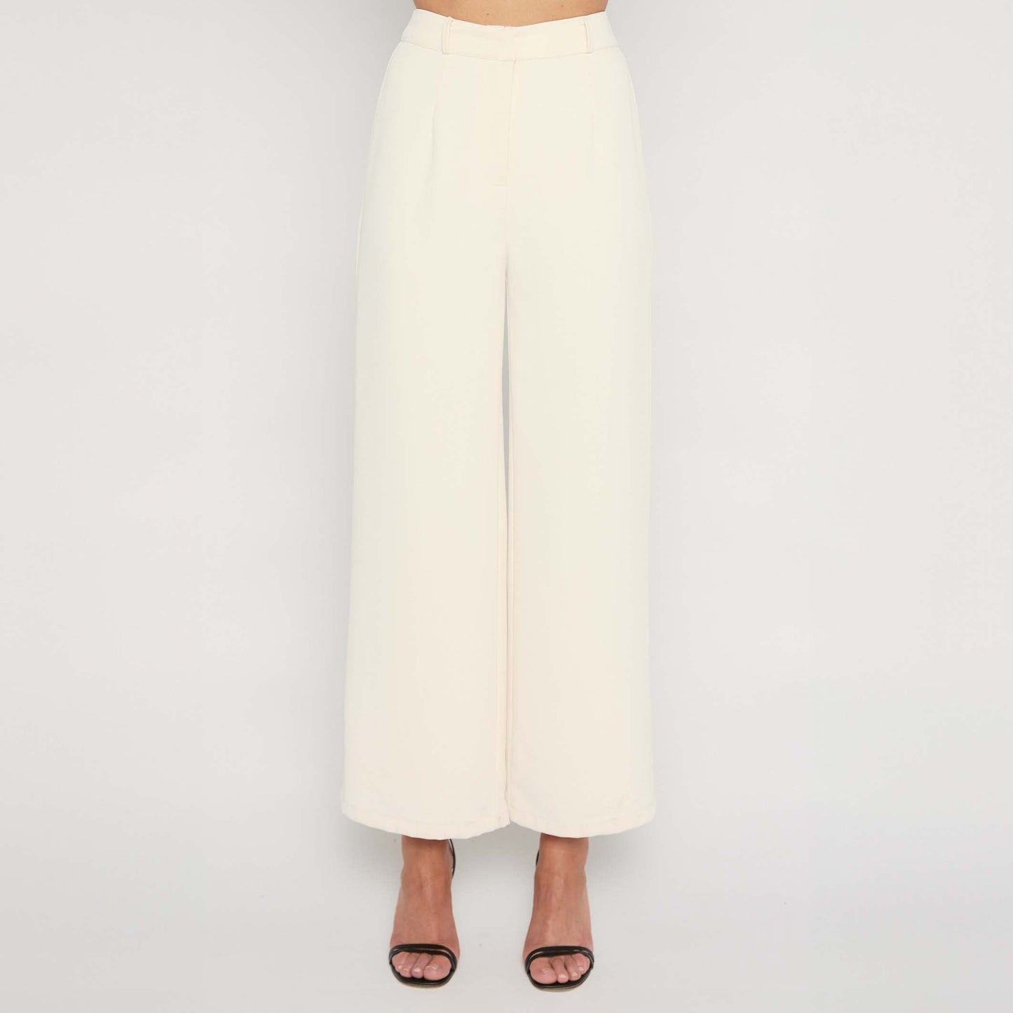 Wide Leg Pants - Ivory