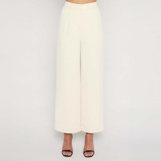 Wide Leg Pants - Ivory